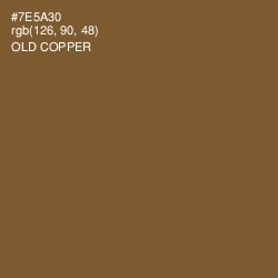 #7E5A30 - Old Copper Color Image